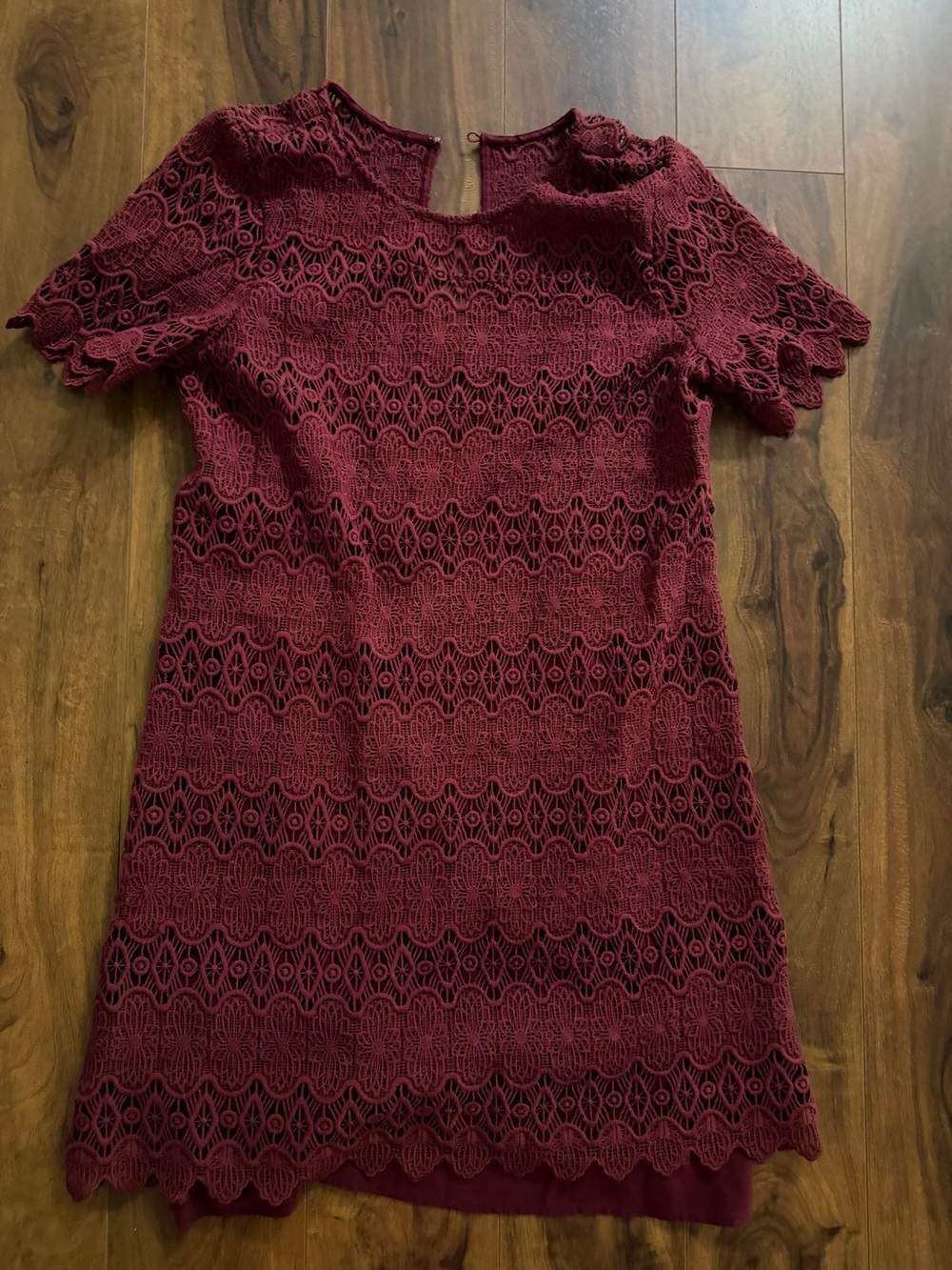 A&F Burgundy Lace Mini Dress